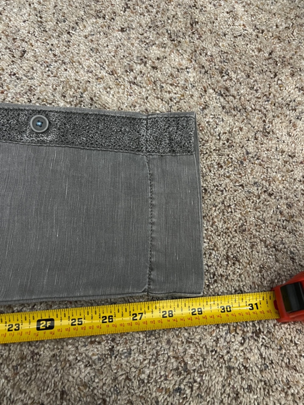 SUNDANCE Gray Organia Lace Roll Up Pant - Picture 11 of 11